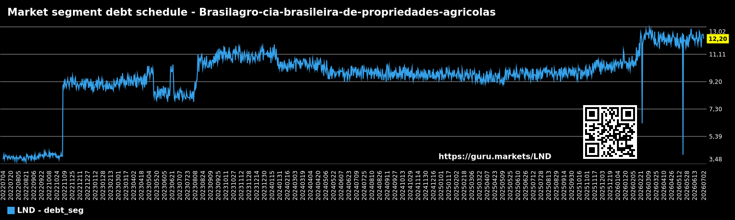 Market segment debt schedule - Brasilagro-cia-brasileira-de-propriedades-agricolas